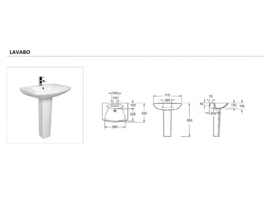 LAVABO 60 cm. ARTIS 3